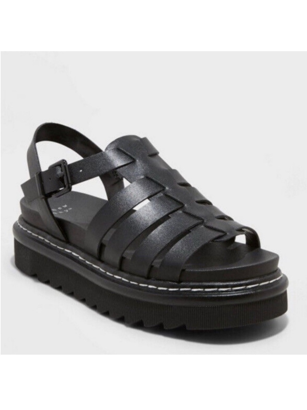 Fisherman/Gladiator Platform Black🖤 Sandals 9.5